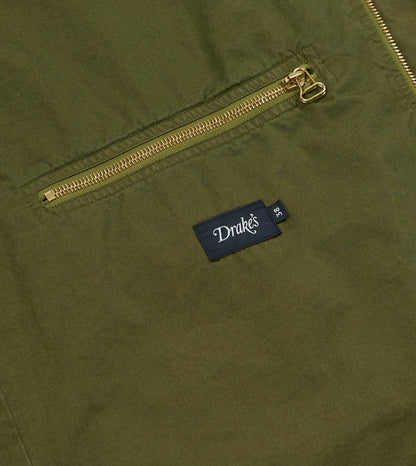Drake's Washed Olive Cotton Hiking Jacket