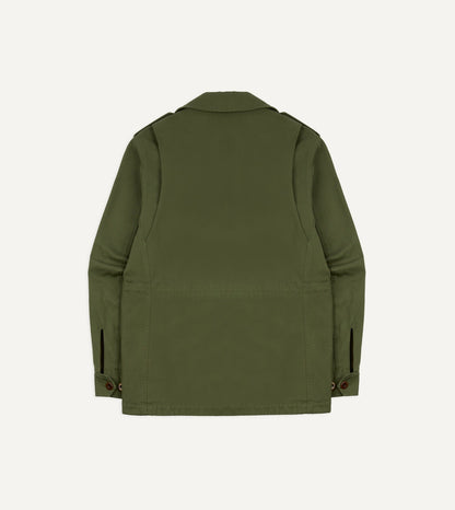 Drake's Olive Cotton D-43 Field Jacket
