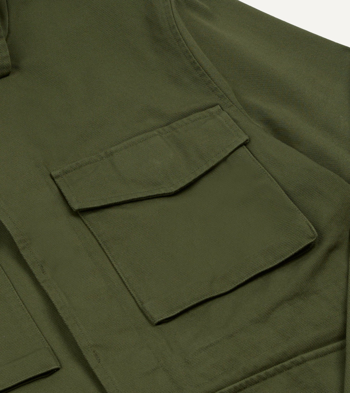 Drake's Olive Cotton D-43 Field Jacket