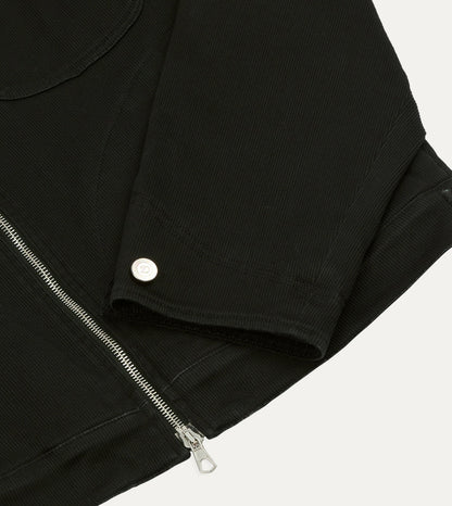 Drake's Drake's by A. Levine Black Cotton Trucker Jacket