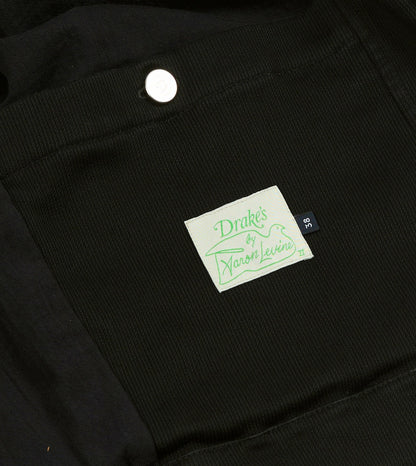 Drake's Drake's by A. Levine Black Cotton Trucker Jacket