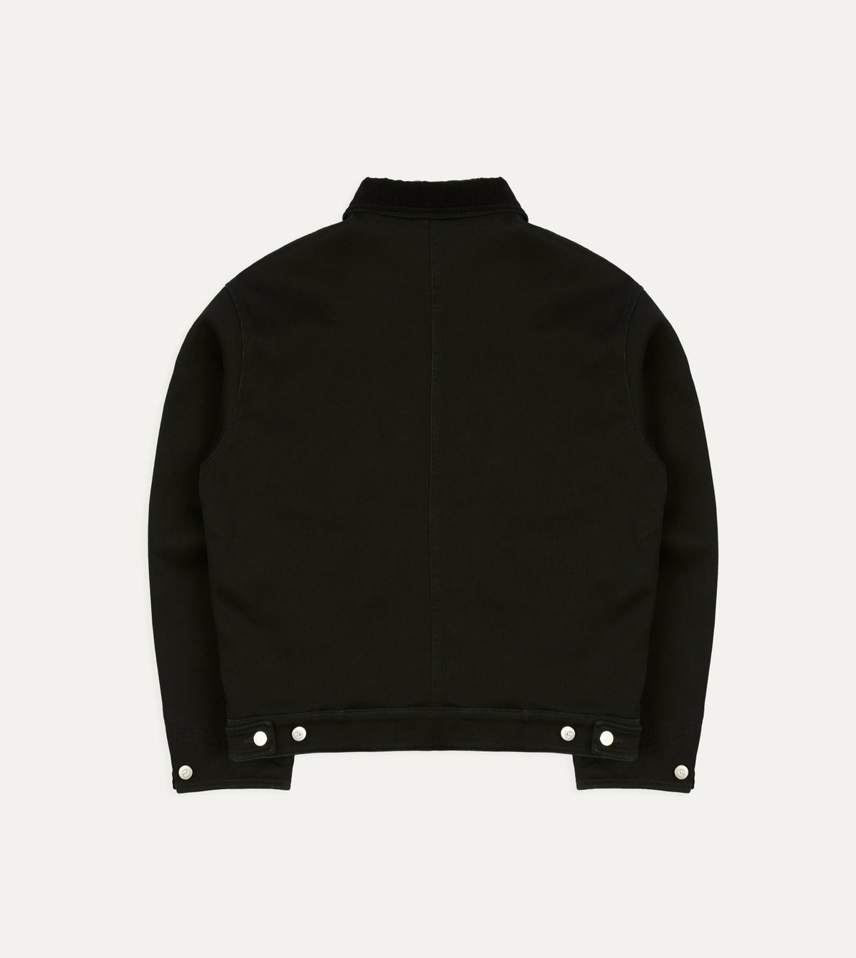 Drake's Drake's by A. Levine Black Cotton Trucker Jacket