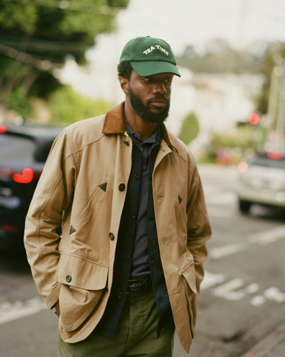 Drake's Light Brown Cotton Gabardine Barn Jacket