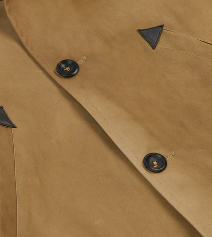 Drake's Light Brown Cotton Gabardine Barn Jacket