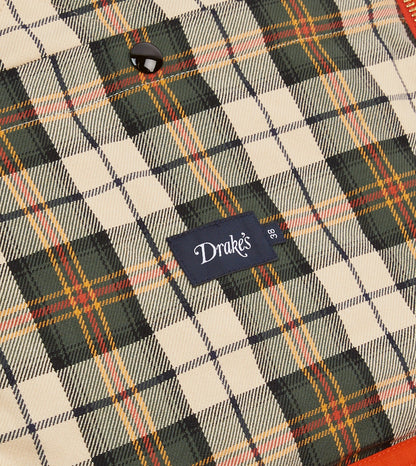 Drake's Orange Waxed Ripstop Cotton Wader Jacket