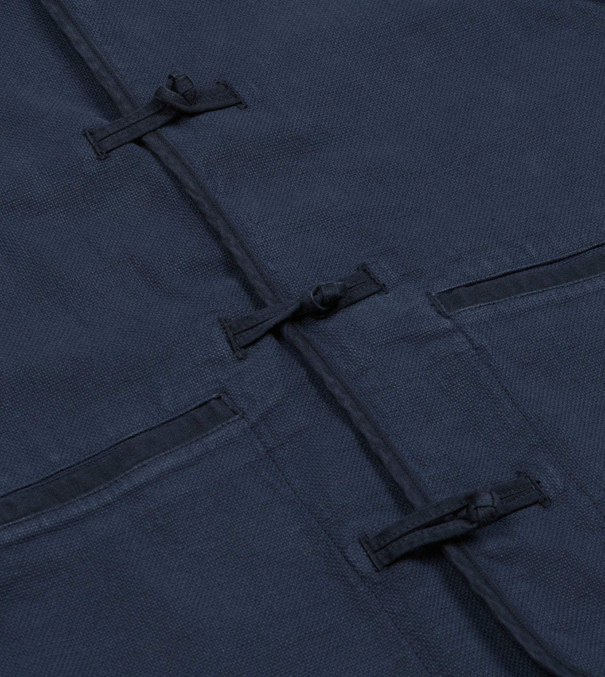 Drake's Navy Cotton Artist Vest
