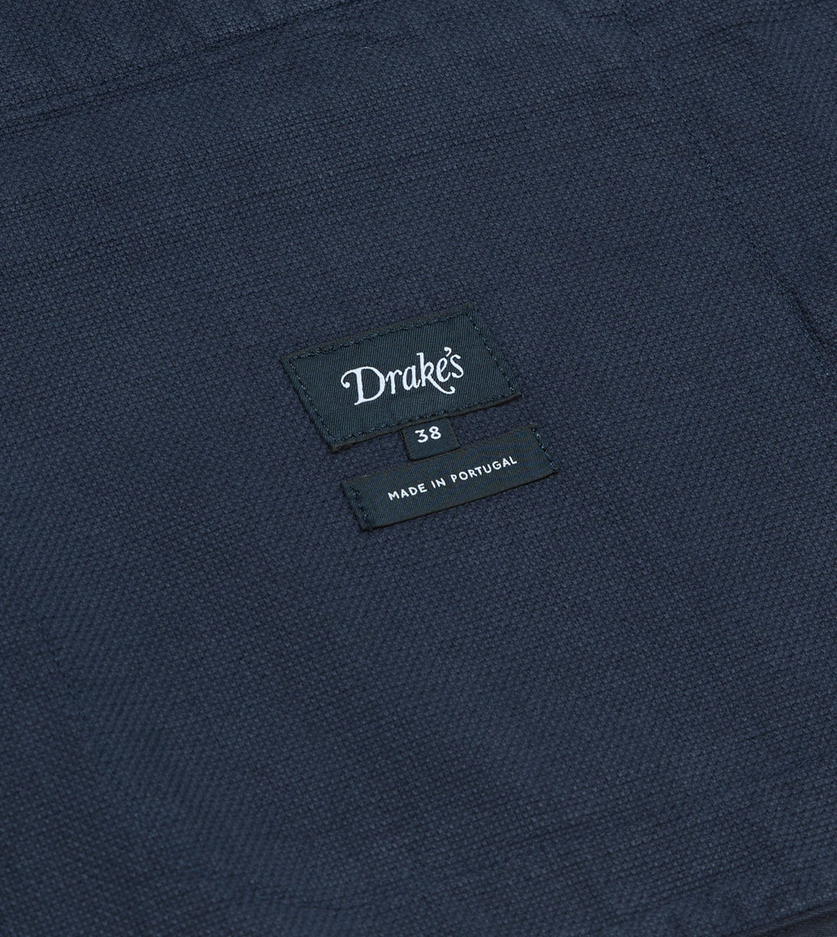 Drake's Navy Cotton Artist Vest
