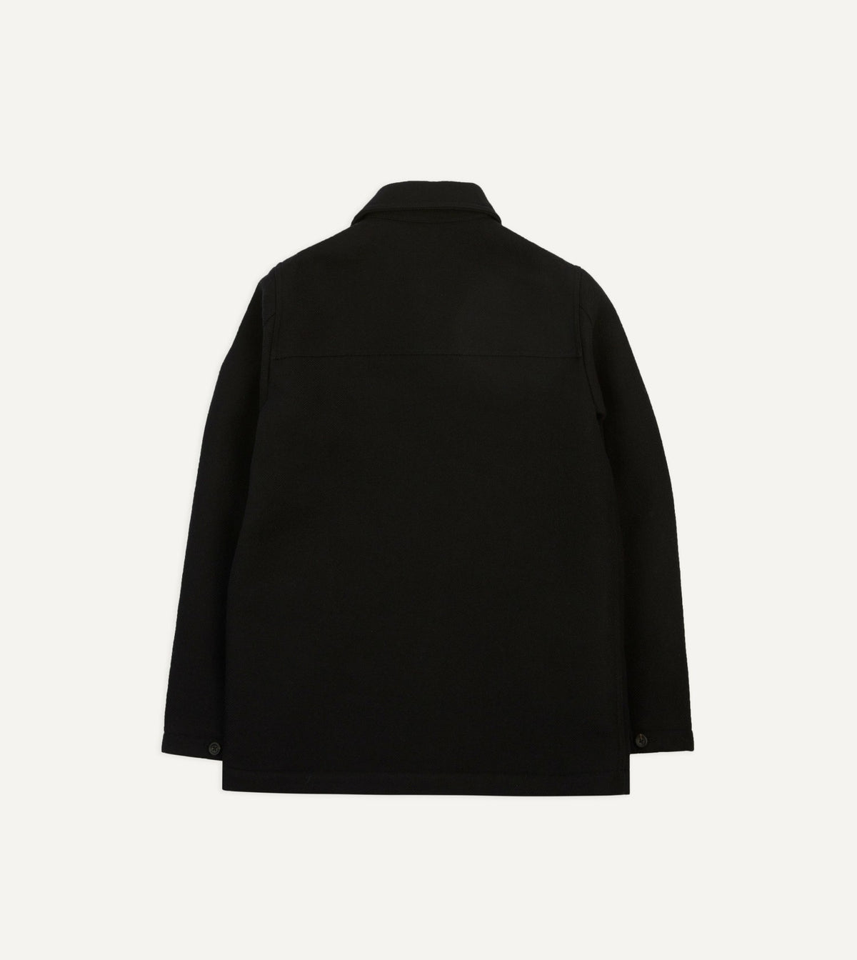 Drake's Black Wool Donkey Jacket