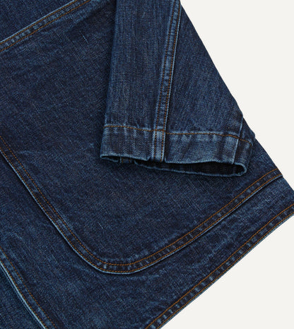 Drake's Stone Wash Denim Field Jacket