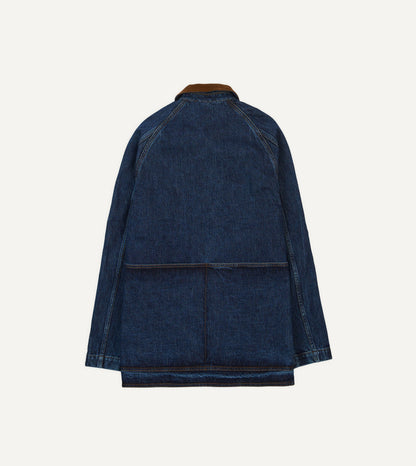 Drake's Stone Wash Denim Field Jacket