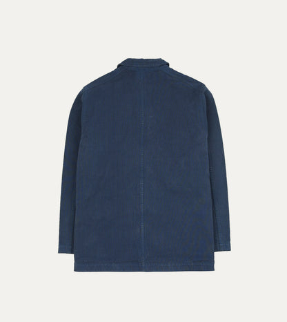Drake's Navy Cotton Duck Canvas Five-Pocket Chore Jacket