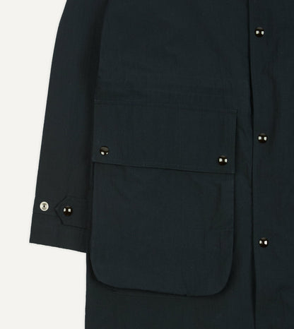 Drake's Navy Ripstop Cotton D-77 Parka