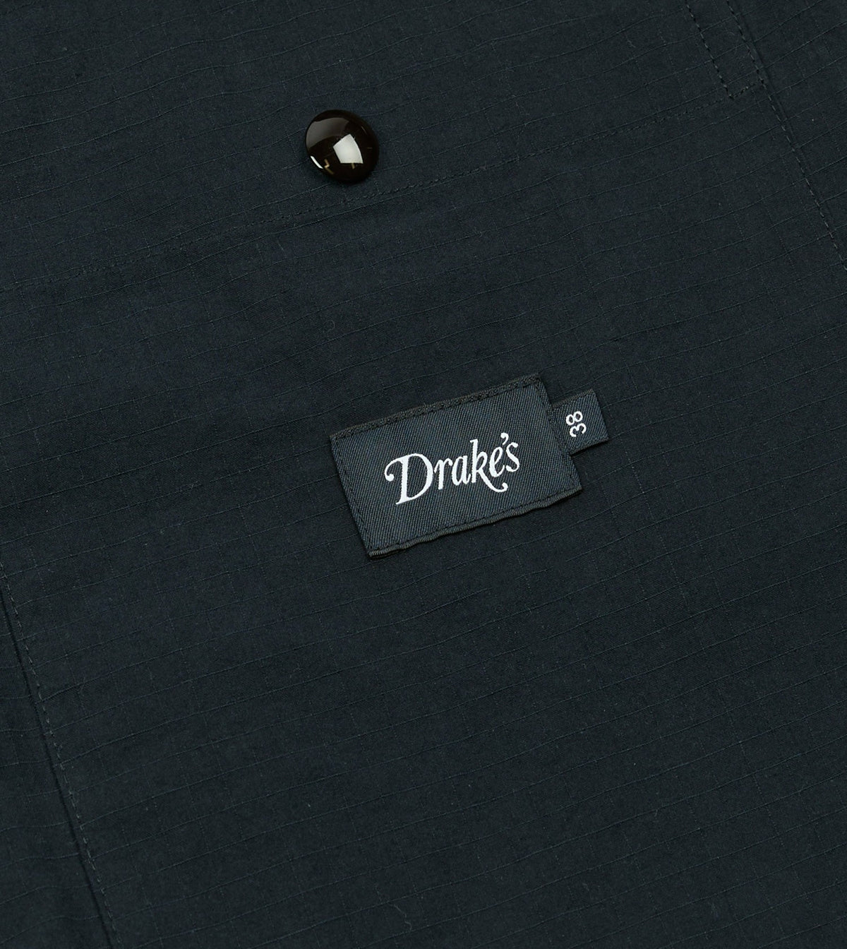Drake's Navy Ripstop Cotton D-77 Parka