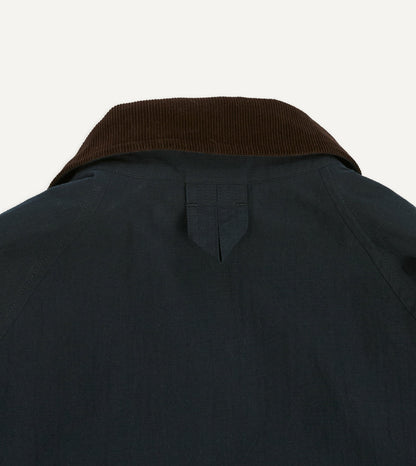 Drake's Navy Ripstop Cotton D-77 Parka