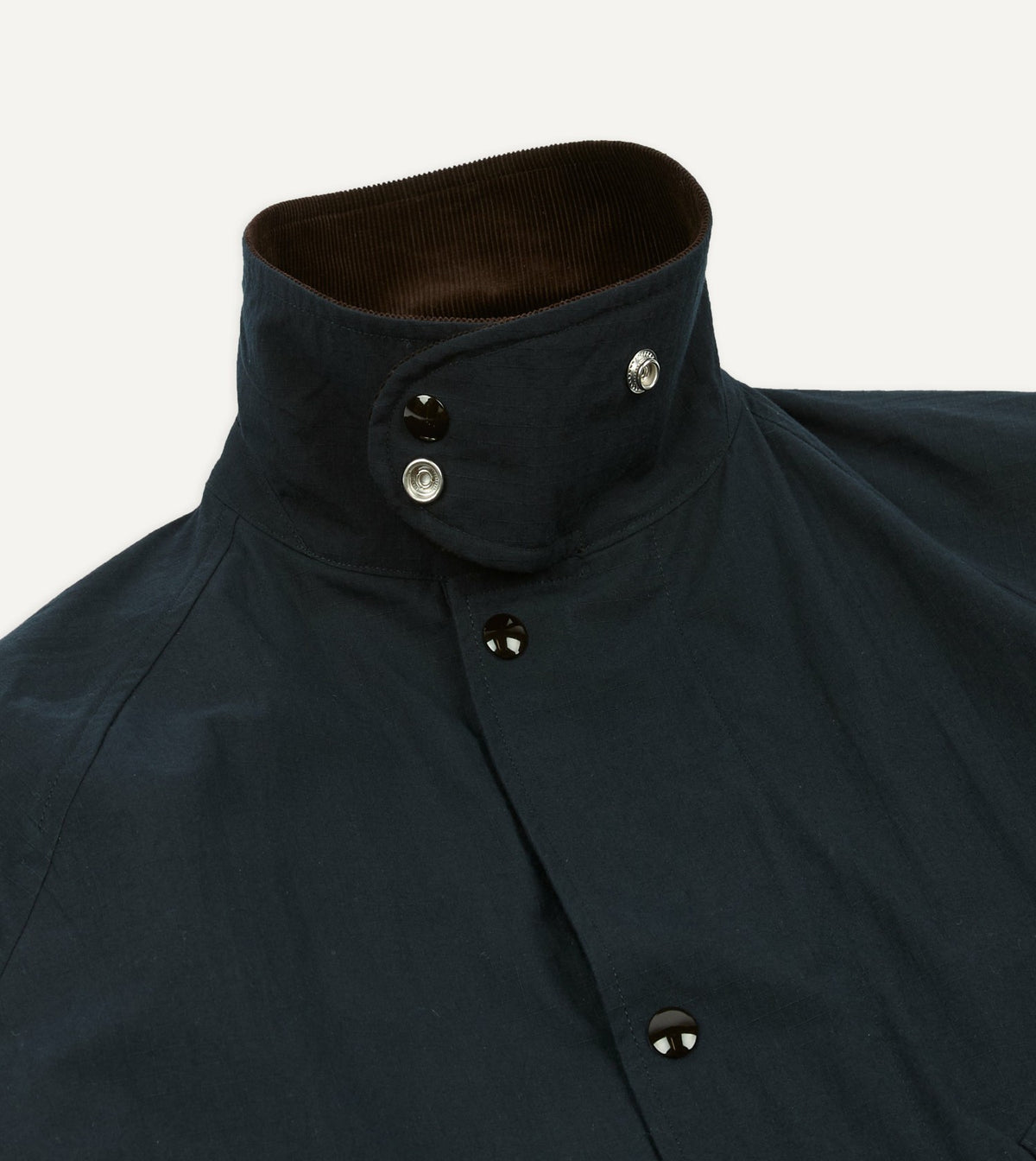Drake's Navy Ripstop Cotton D-77 Parka