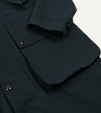 Drake's Navy Ripstop Cotton D-77 Parka