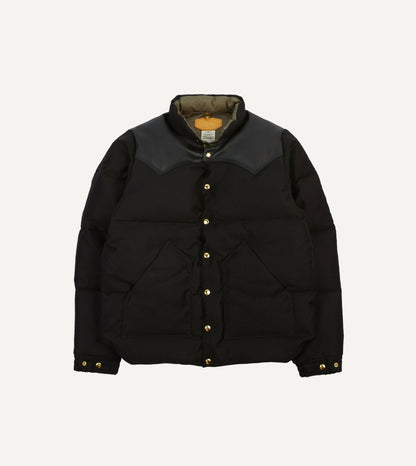 Drake's Rocky Mountain Featherbed for Drake's Black Cotton Christy Down Jacket