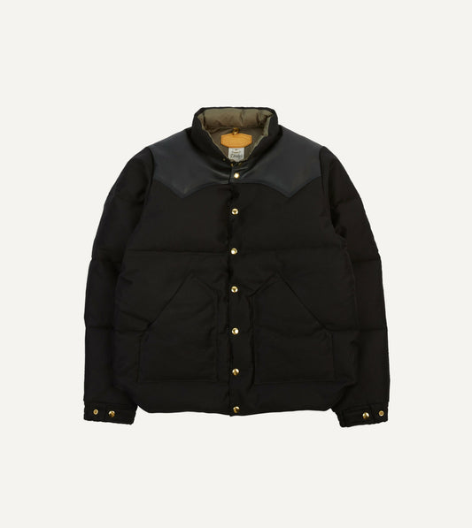 Drake's Rocky Mountain Featherbed for Drake's Black Cotton Christy Down Jacket