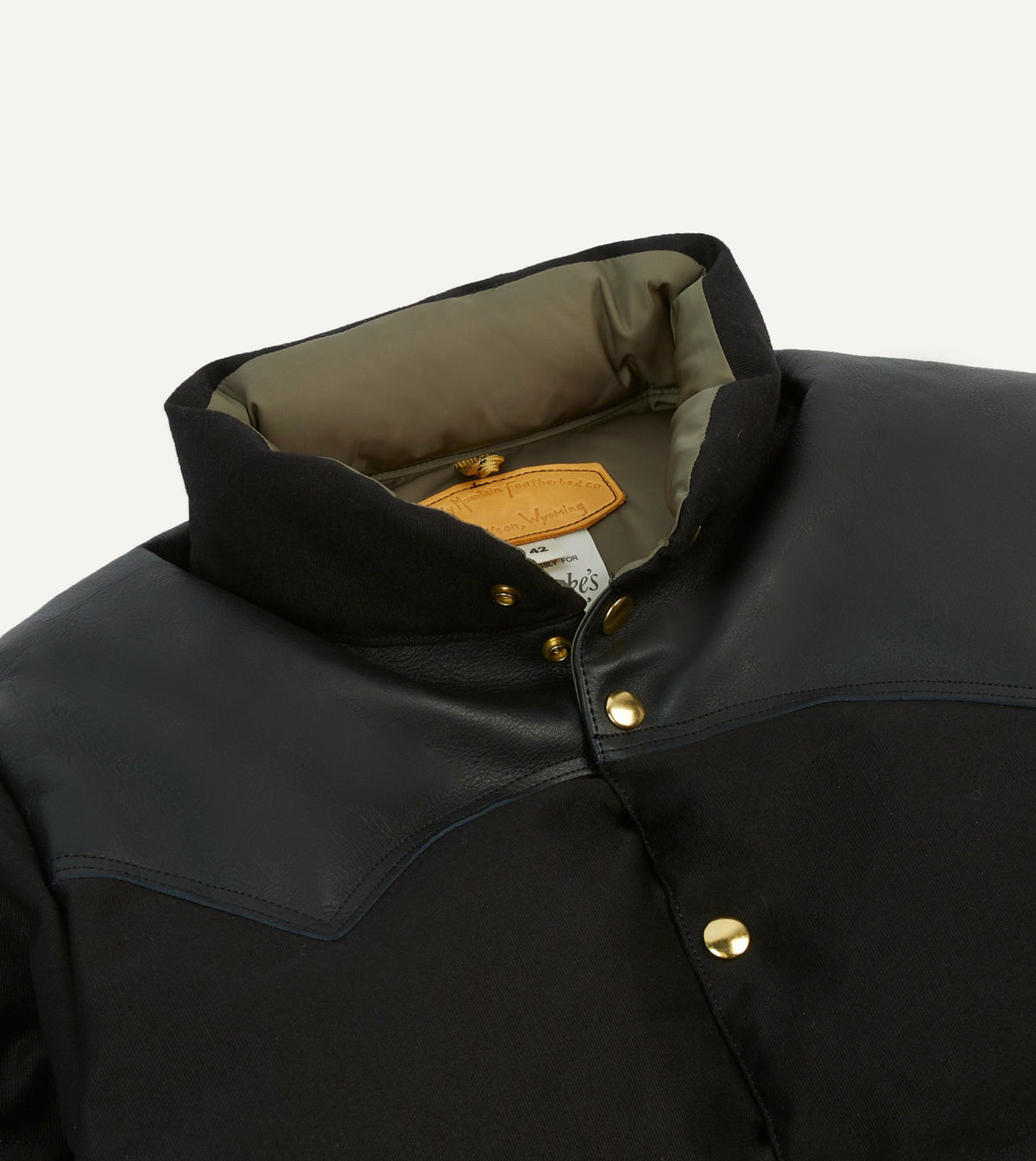 Drake's Rocky Mountain Featherbed for Drake's Black Cotton Christy Down Jacket