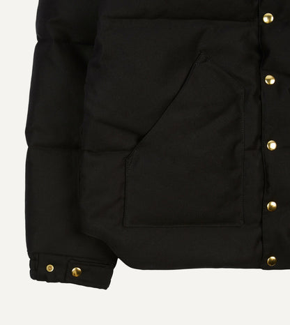 Drake's Rocky Mountain Featherbed for Drake's Black Cotton Christy Down Jacket
