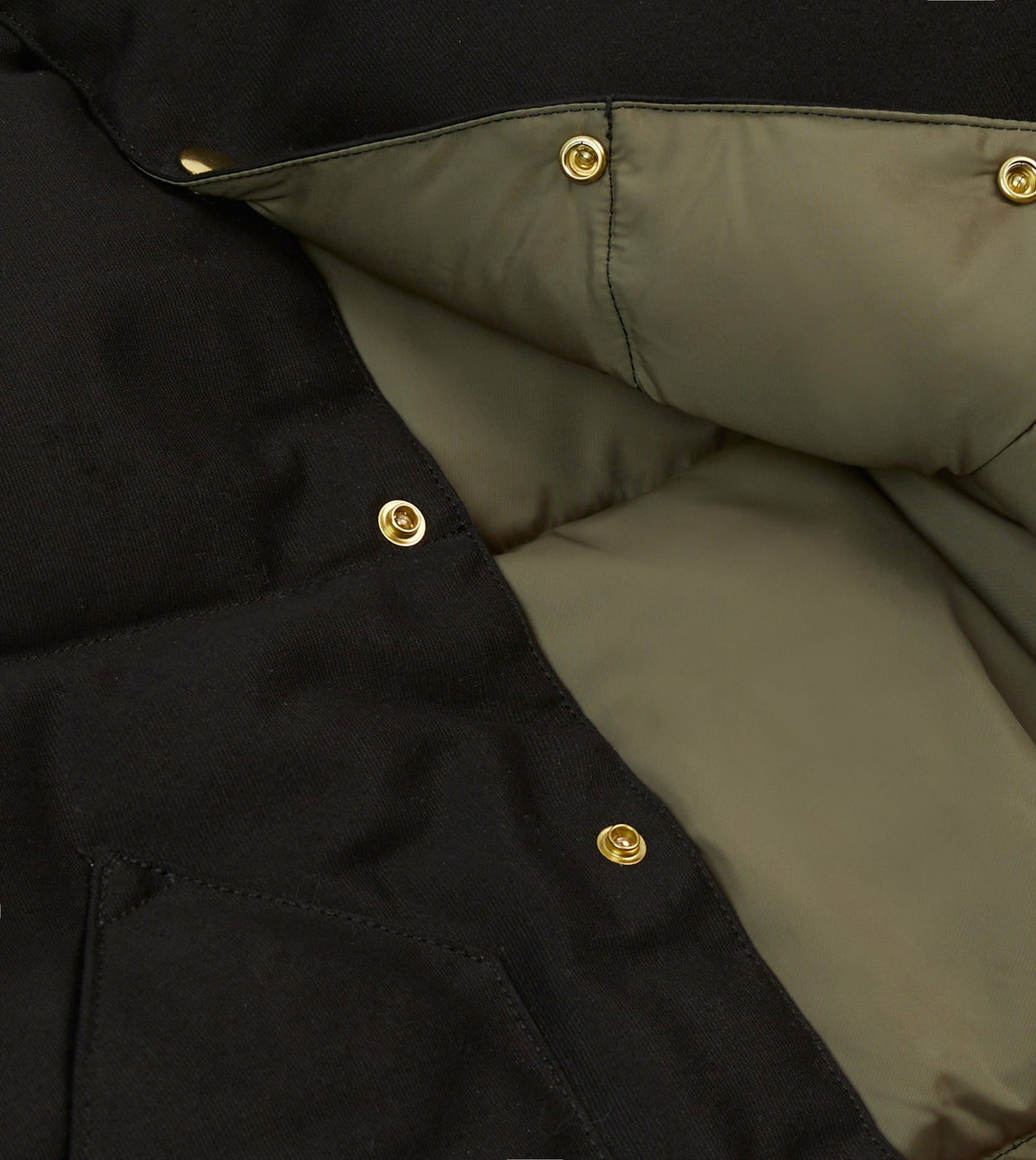 Drake's Rocky Mountain Featherbed for Drake's Black Cotton Christy Down Jacket