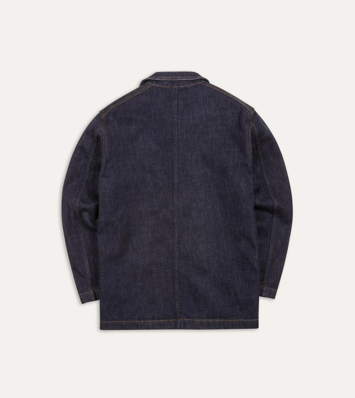 Drake's Indigo Rinse Denim Five-Pocket Chore Jacket