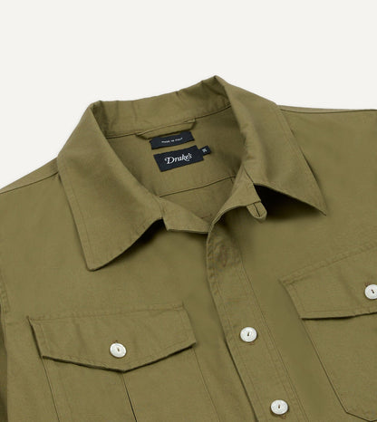 Drake's Olive Cotton Games Tunic