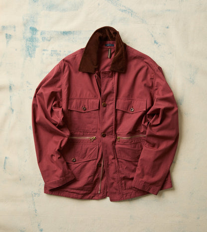 Drake's Washed Red Cotton Hiking Jacket