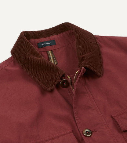 Drake's Washed Red Cotton Hiking Jacket