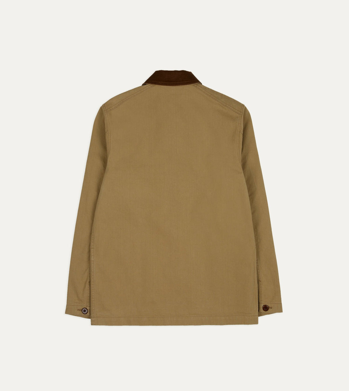 Drake's Tan Cotton Twill Fatigue Jacket