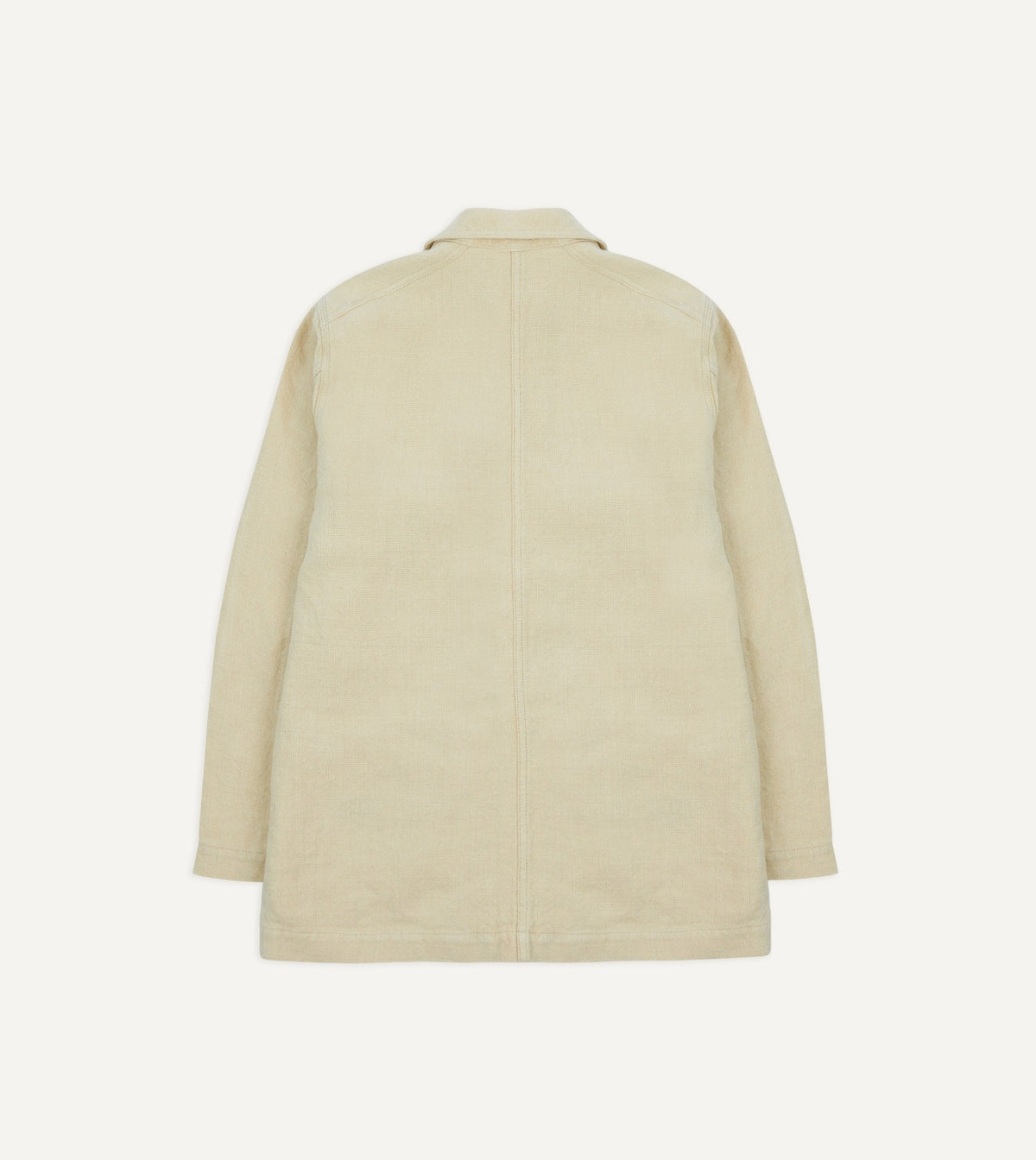 Drake's Ecru Linen Five-Pocket Chore Jacket