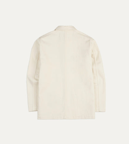 Drake's Ecru Selvedge Denim Five-Pocket Chore Jacket