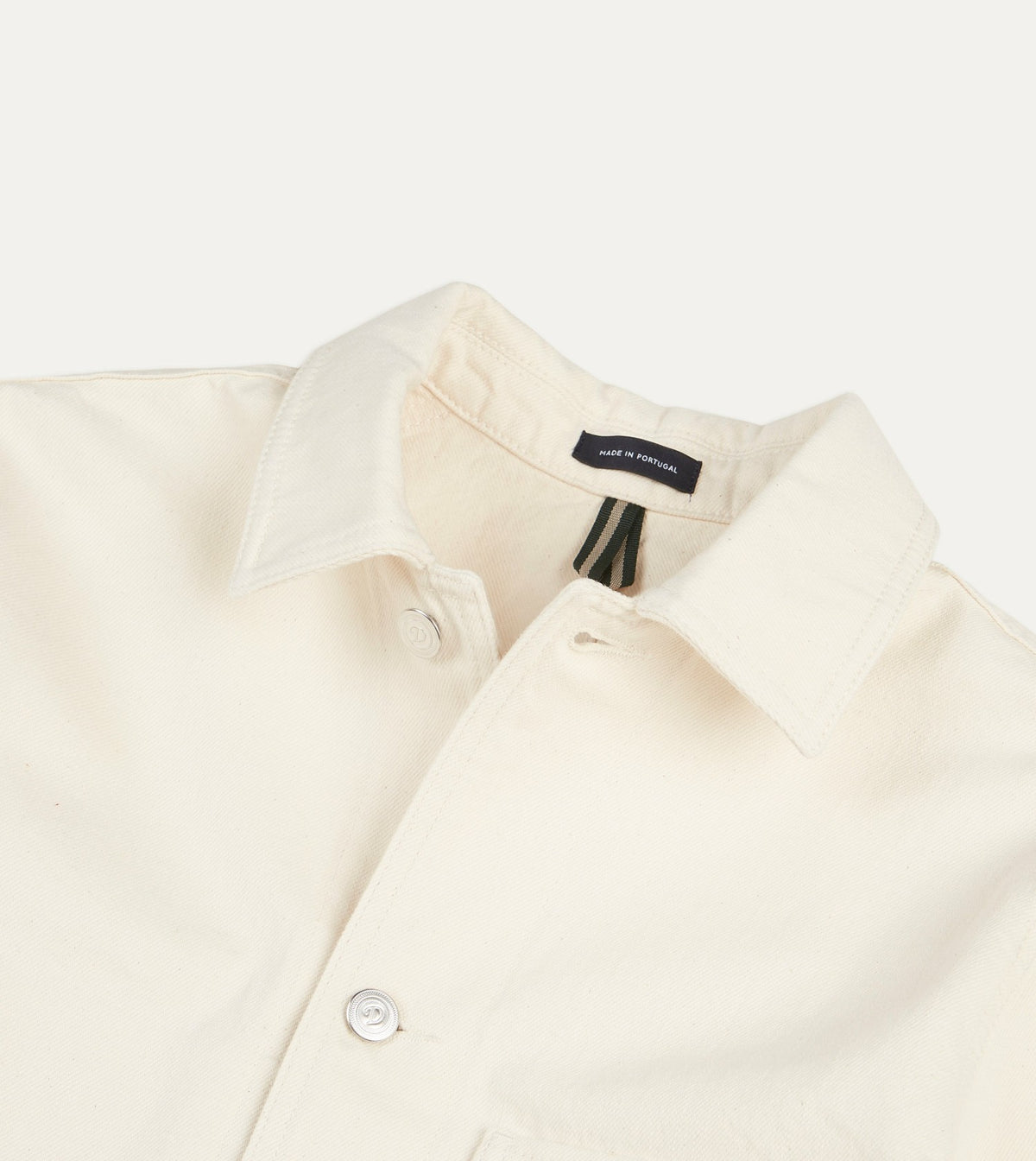 Drake's Ecru Selvedge Denim Five-Pocket Chore Jacket