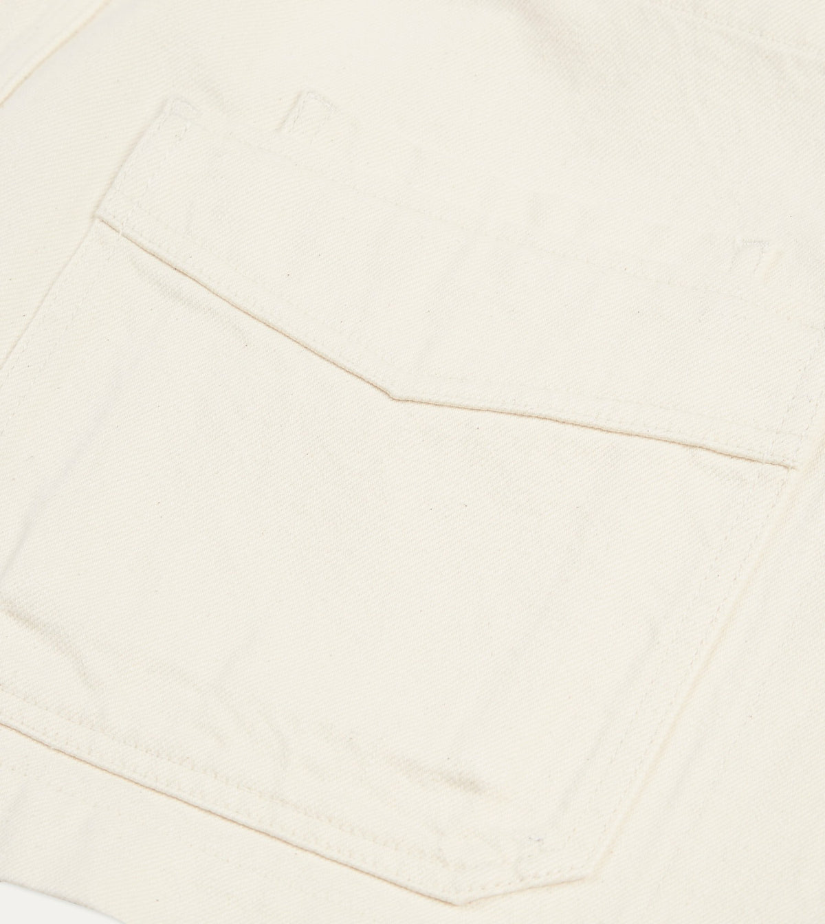 Drake's Ecru Selvedge Denim Five-Pocket Chore Jacket
