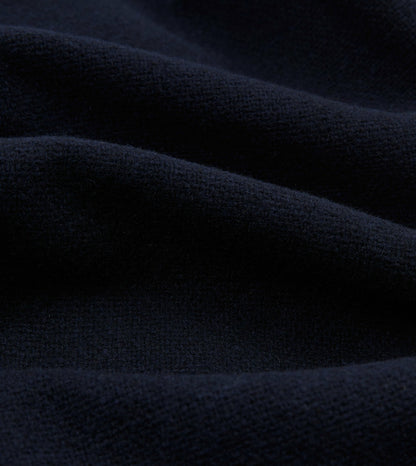 Drake's Navy Wool Raglan Coat