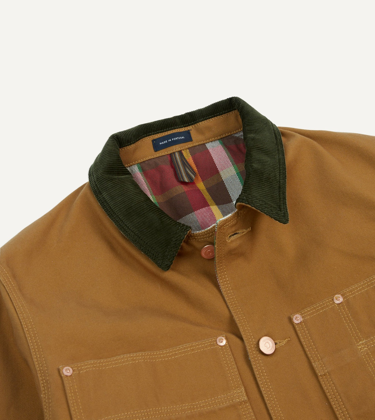 Drake's Tobacco Canvas Welder Jacket