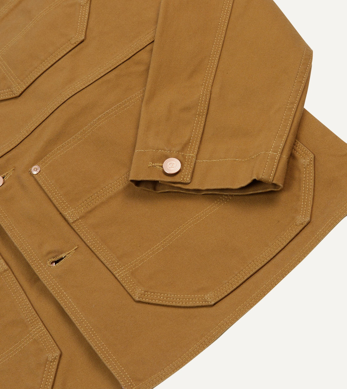 Drake's Tobacco Canvas Welder Jacket