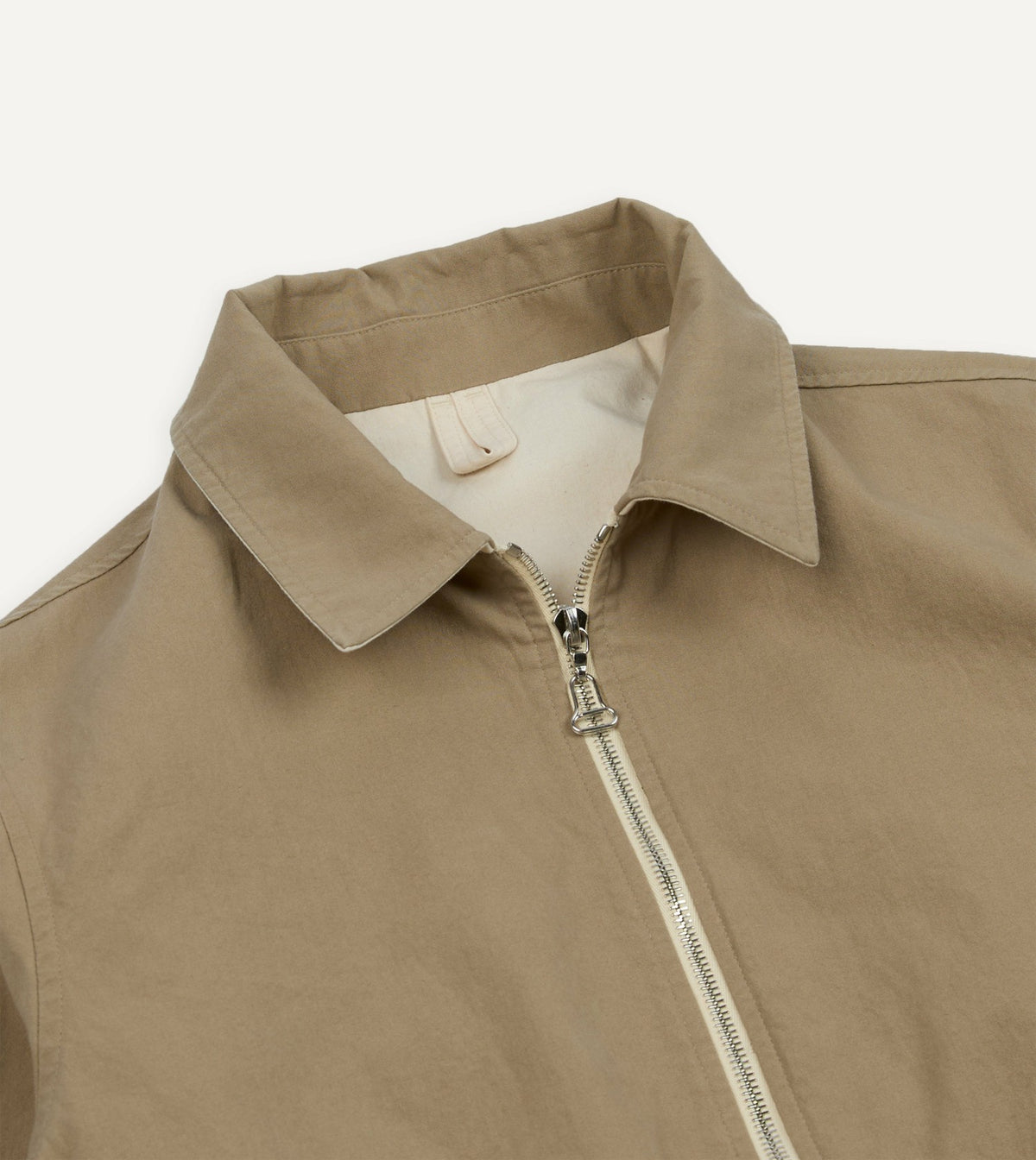 Drake's Ecru and Tan Reversible Cotton Blouson Jacket