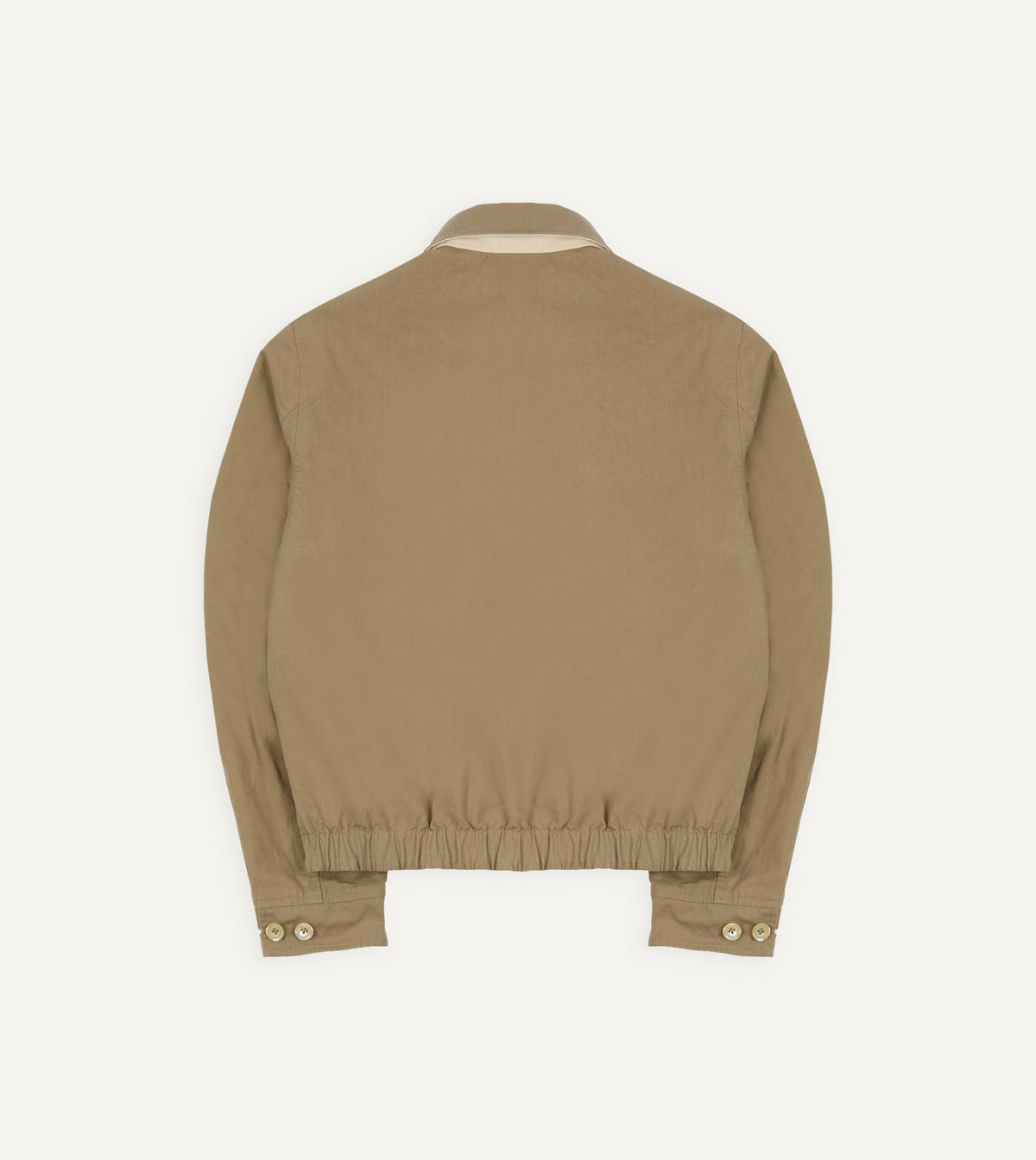 Drake's Ecru and Tan Reversible Cotton Blouson Jacket