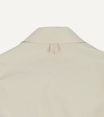 Drake's Ecru and Tan Reversible Cotton Blouson Jacket