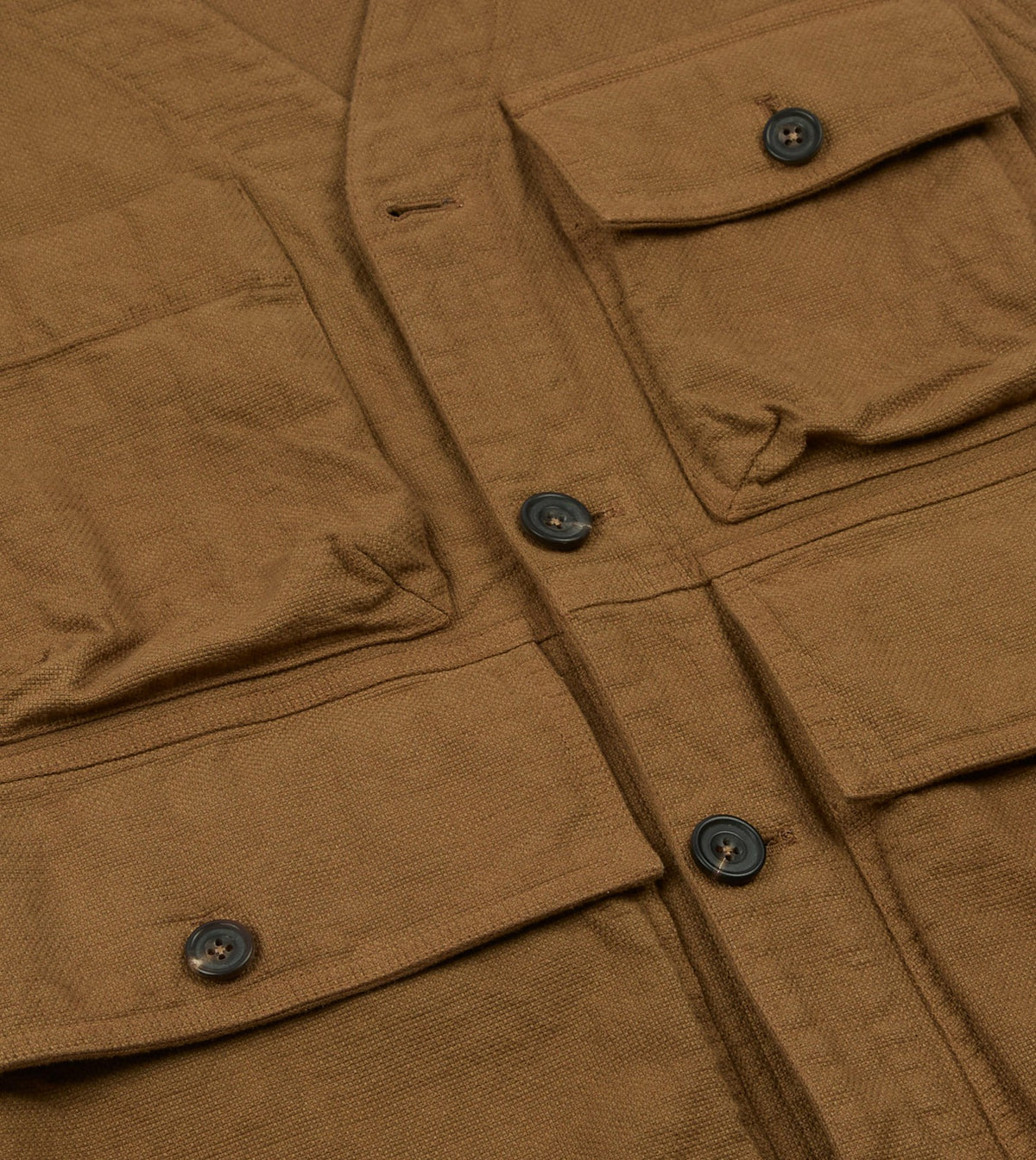Drake's Tobacco Cotton Utility Vest