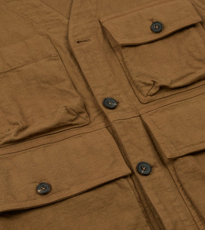Drake's Tobacco Cotton Utility Vest