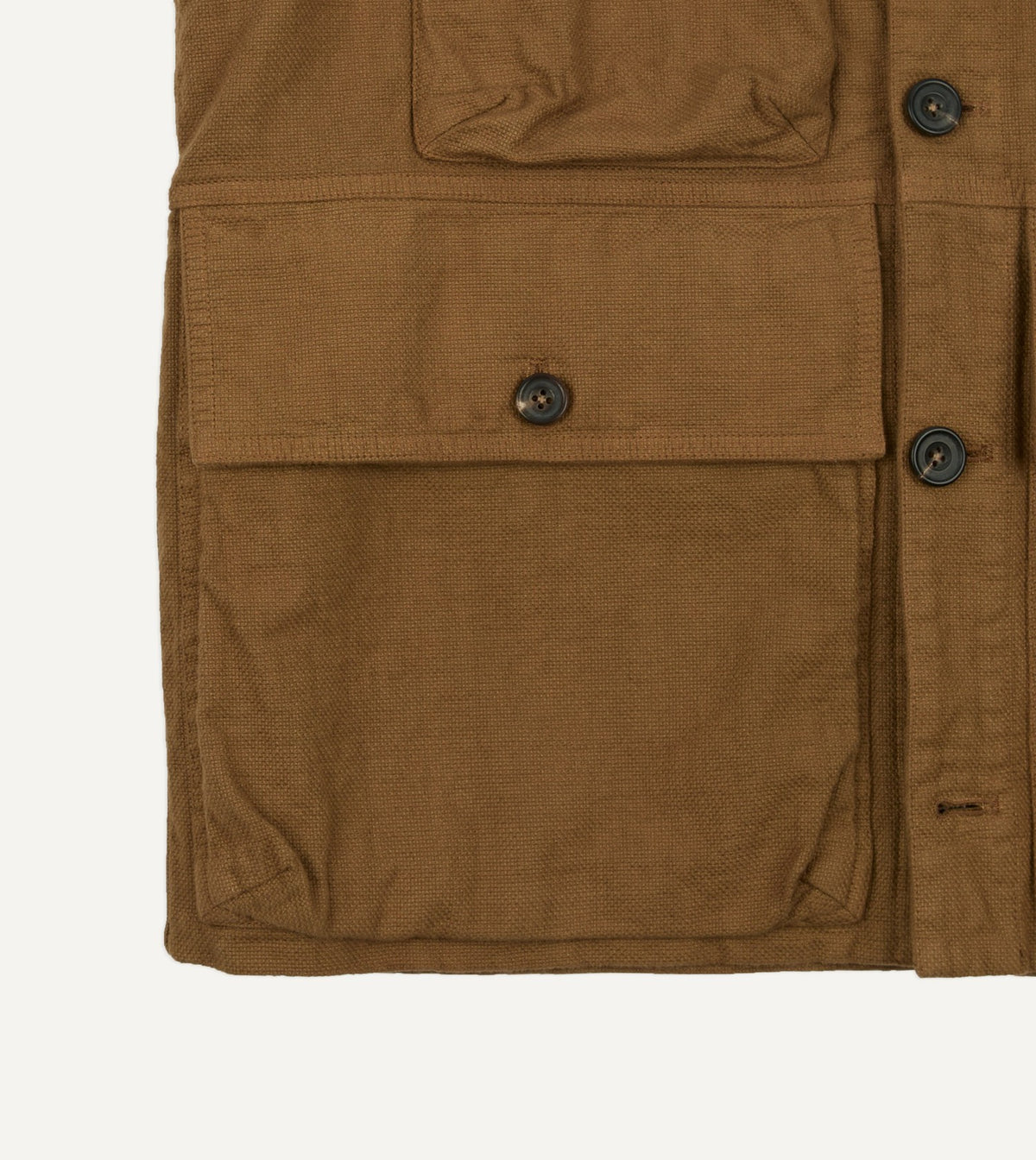 Drake's Tobacco Cotton Utility Vest