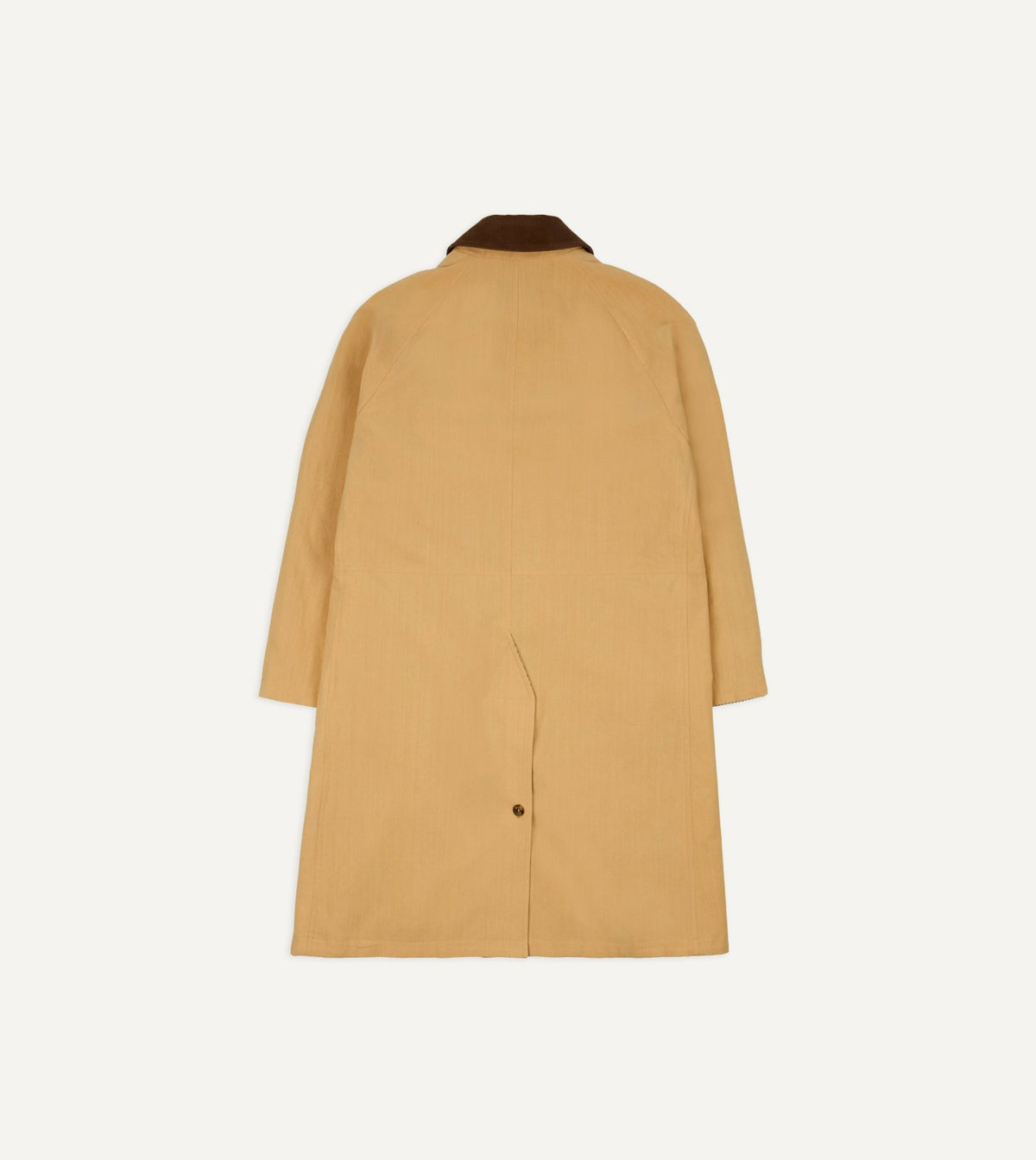 Drake's Reversible Linen–Cotton Raglan Mac