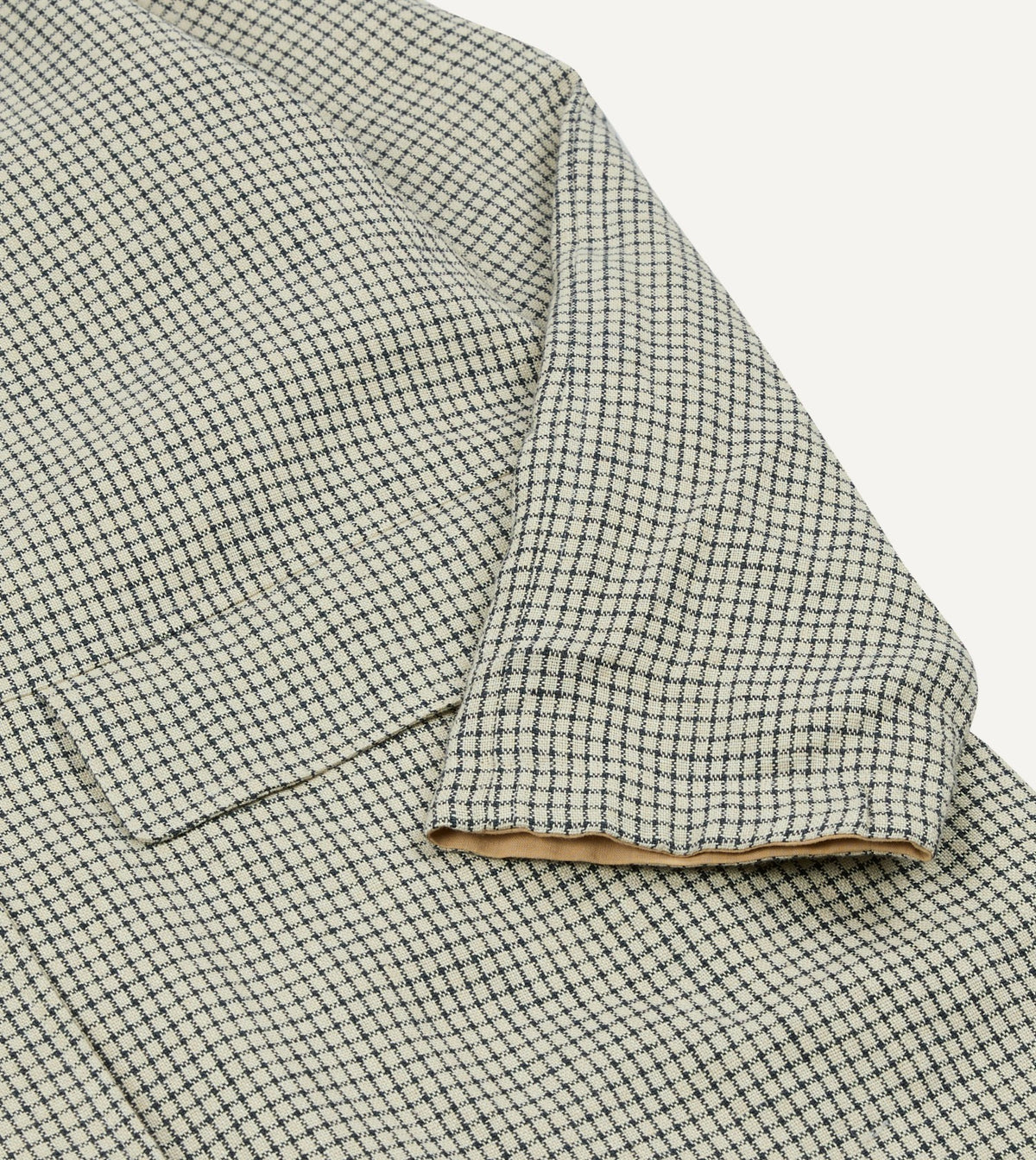 Drake's Reversible Linen–Cotton Raglan Mac