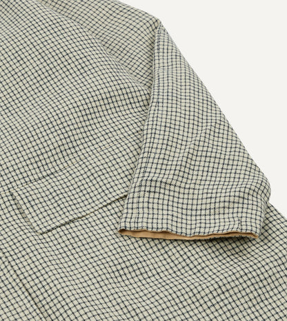 Drake's Reversible Linen–Cotton Raglan Mac