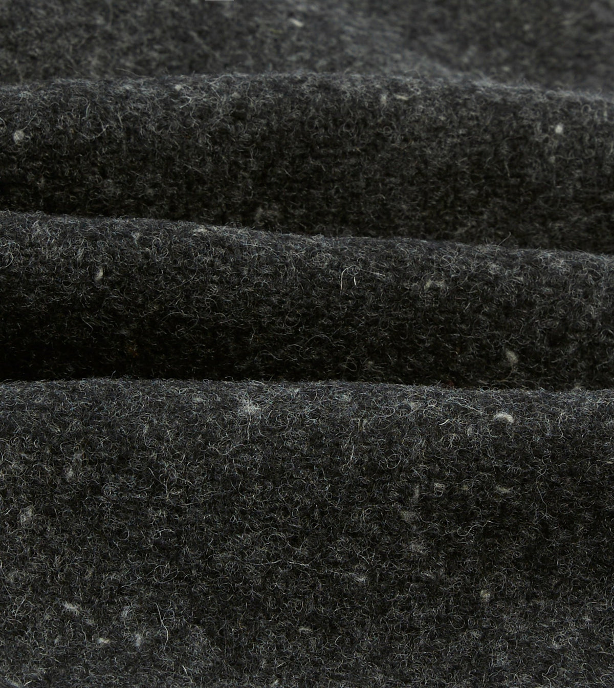 Drake's Grey Flecked Wool Raglan Coat