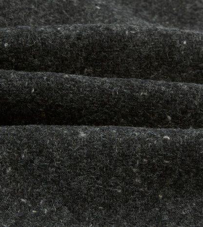 Drake's Grey Flecked Wool Raglan Coat