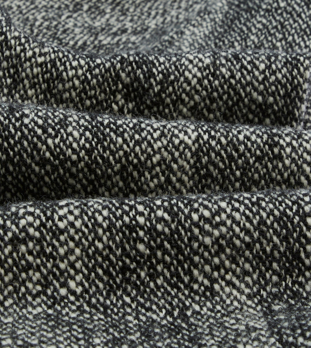 Drake's Salt and Pepper Wool Raglan Coat