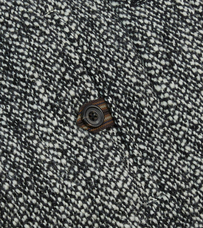 Drake's Salt and Pepper Wool Raglan Coat